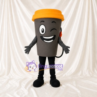 Coffee Cup Mascot Costume Full Body for Adults Food Events