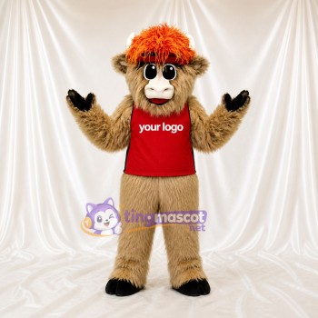 Taureau Hirsute Costume de mascotte intégral pour adultes Événements sportifs