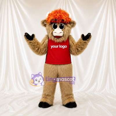 Taureau Hirsute Costume de mascotte intégral pour adultes Événements sportifs