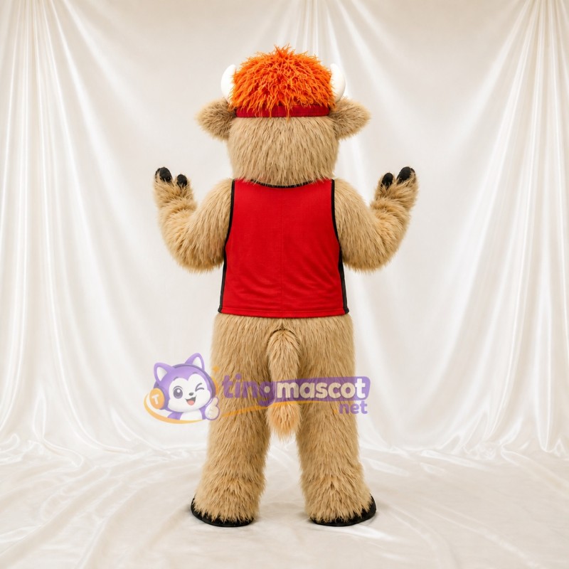 Taureau Hirsute Costume de mascotte intégral pour adultes Événements sportifs