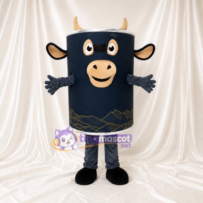 Cow Can Mascot Costume Full Body for Adults Food Events