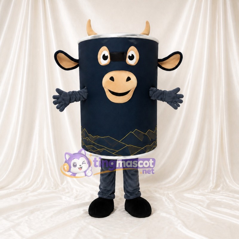 Cow Can Mascot Costume Full Body for Adults Food Events