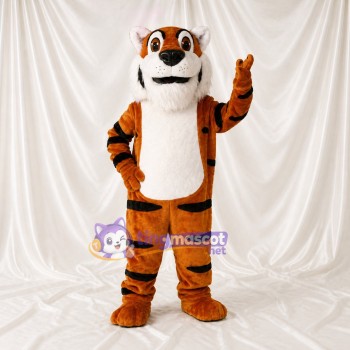 Bold Striped Tiger Mascot Costume Full Body for Adults Sports Events