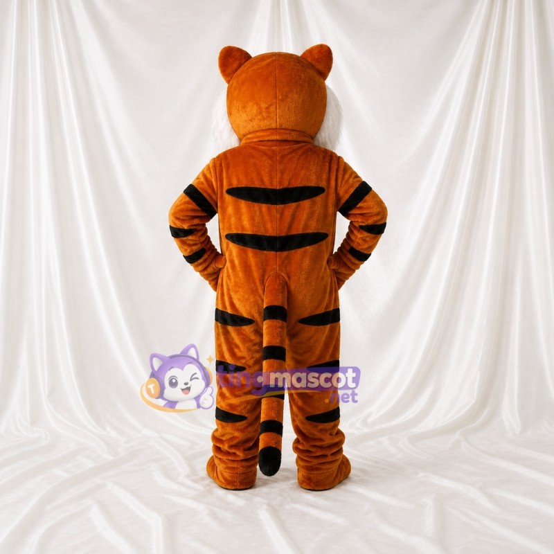 Bold Striped Tiger Mascot Costume Full Body for Adults Sports Events