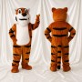 Bold Striped Tiger Mascot Costume Full Body for Adults Sports Events