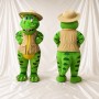 Costume de mascotte tricératops intégral pour adultes – zoos