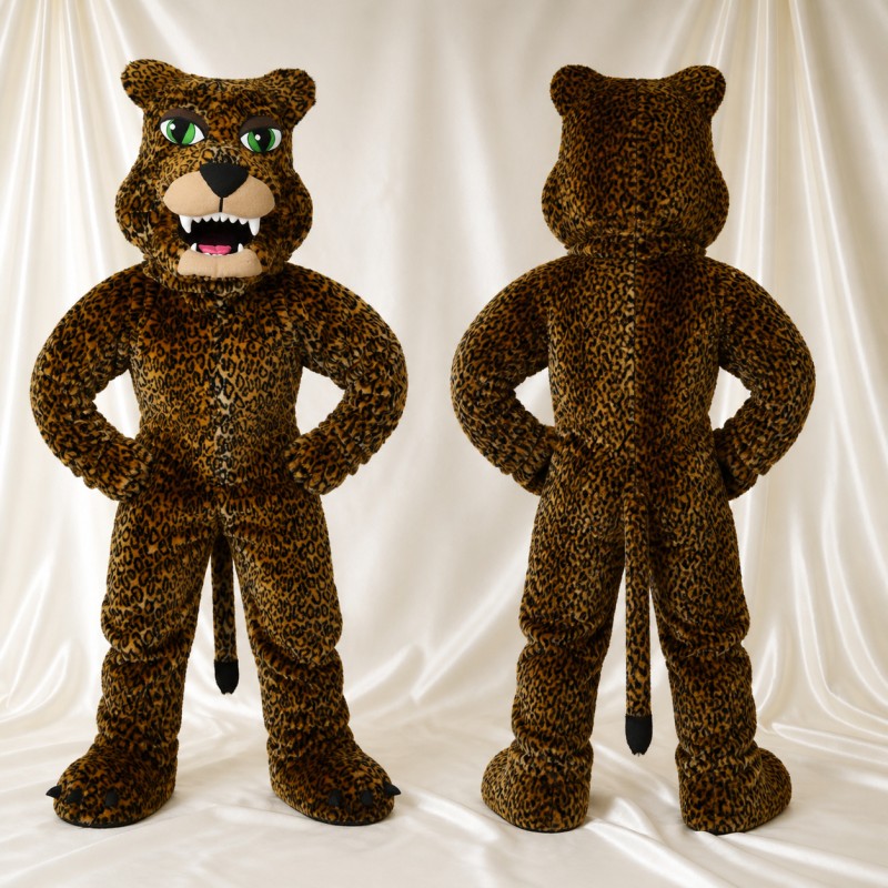 Leopard Mascot Costume Full Body for Adults Sports Events