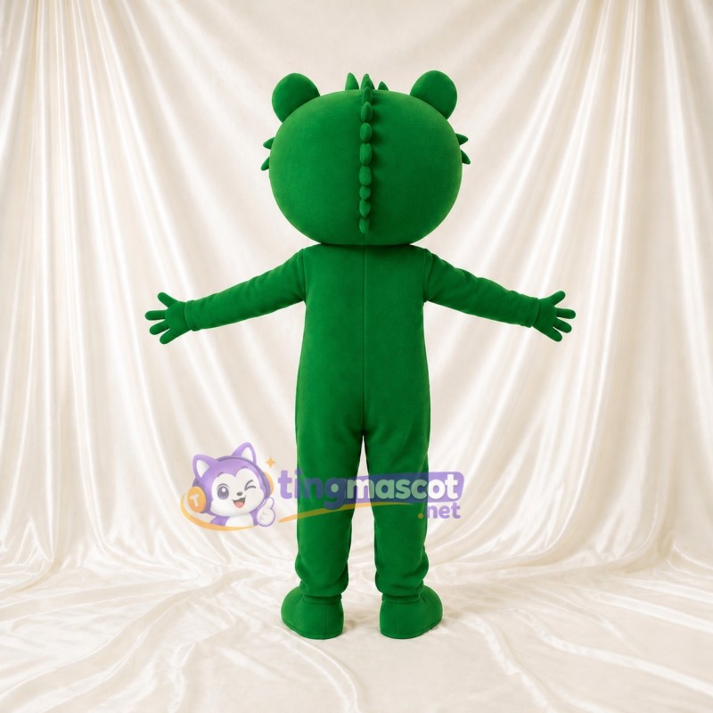 Green Bear Mascot Costume Full Body for Adults School Events