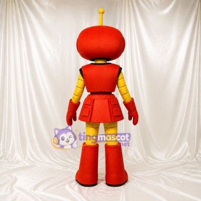 Robot Girl Mascot Costume Full Body for Adults Tech Events