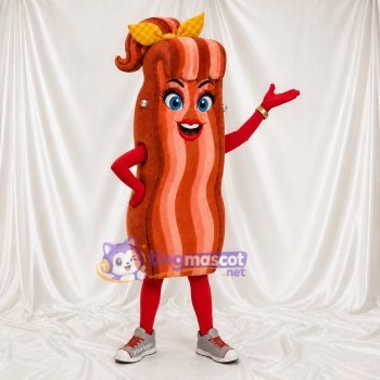 Bacon Strip Mascot Costume Full Body for Adults Food Events