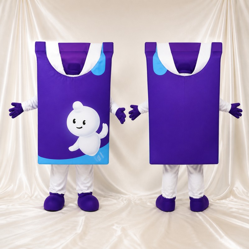 Shopping Bag Mascot Costume Full Body for Adults Promotions