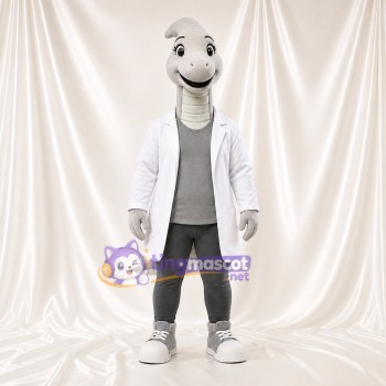 Dinosaur Scientist Mascot Costume Full Body for Adults School Events