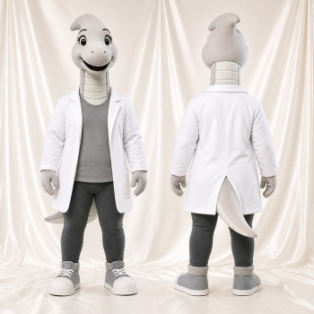 Dinosaur Scientist Mascot Costume Full Body for Adults School Events
