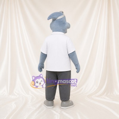 Gray Shark Mascot Costume Full Body for Adults Aquariums