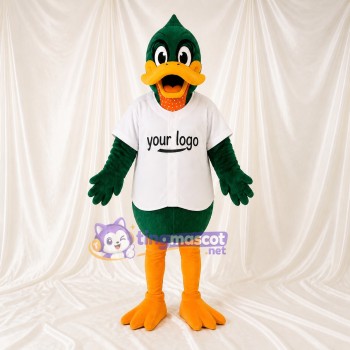 Baseball Jersey Duck Mascot Costume Full Body for Adults Sports Events