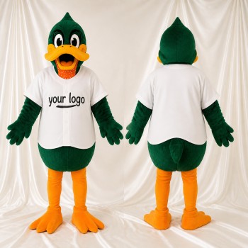 Baseball Jersey Duck Mascot Costume Full Body for Adults Sports Events