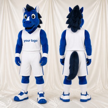 Basketball Uniform Horse Mascot Costume Full Body for Adults Sports Events