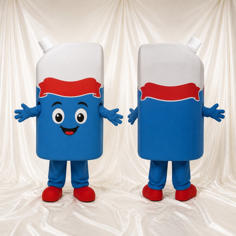 Beverage Pouch Mascot Costume Full Body for Adults Food Events
