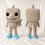 Beige Shark Mascot Costume Full Body for Adults Aquariums