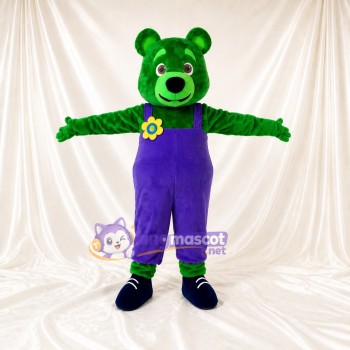 Ours Violet Vif Costume de mascotte intégral pour adultes Événements scolaires
