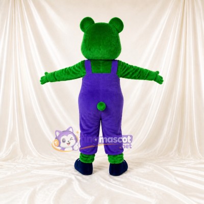 Bright Purple Bear Mascot Costume Full Body for Adults School Events