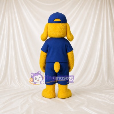 Chien jaune Costume de mascotte intégral pour adultes Événements sportifs