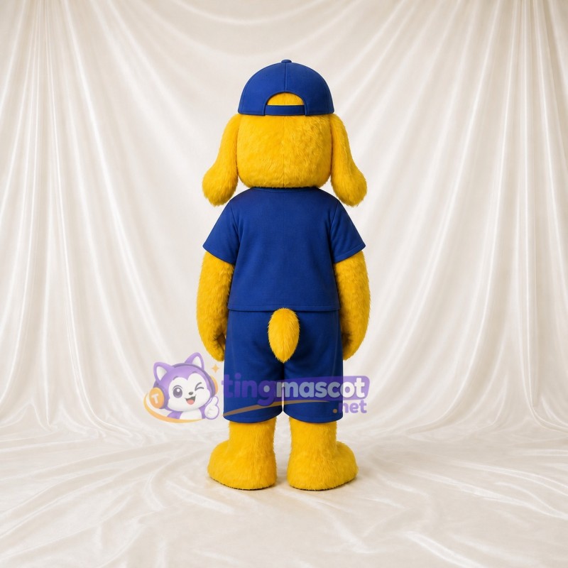 Chien jaune Costume de mascotte intégral pour adultes Événements sportifs