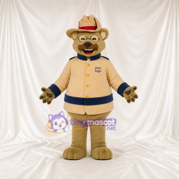 Ours Ranger Costume de mascotte intégral pour adultes Événements en Plein Air