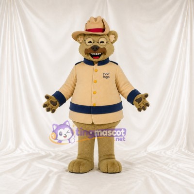 Bear Ranger Mascot Costume Full Body for Adults Outdoor Events