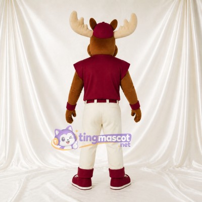 Moose Mascot Costume Full Body for Adults Sports Events