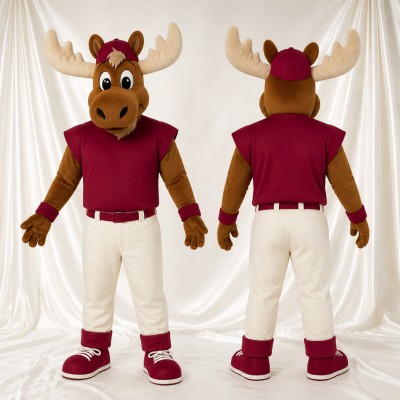 Moose Mascot Costume Full Body for Adults Sports Events