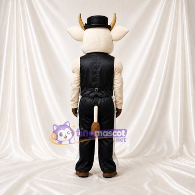 Vache Blanche Costume de mascotte intégral pour adultes Événements de scène