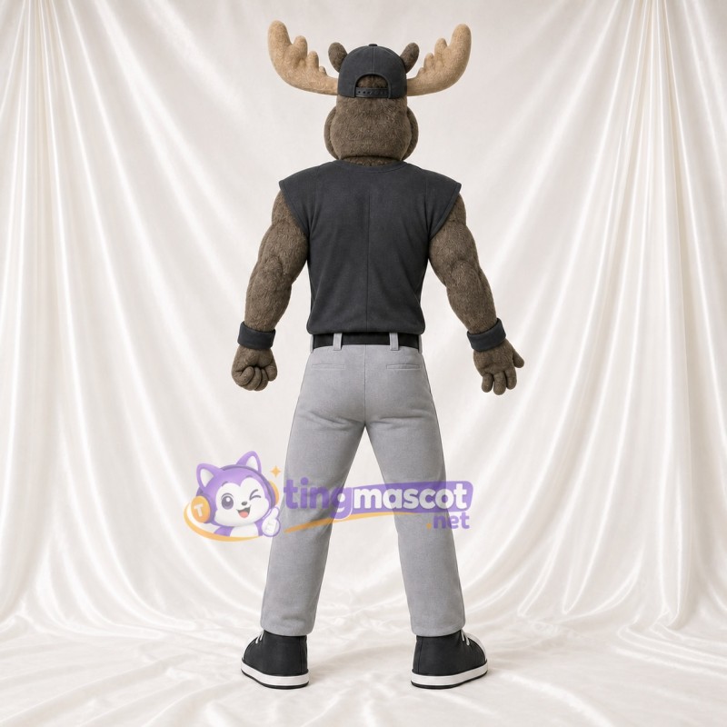 Élan Gris Costume de mascotte intégral pour adultes Événements sportifs