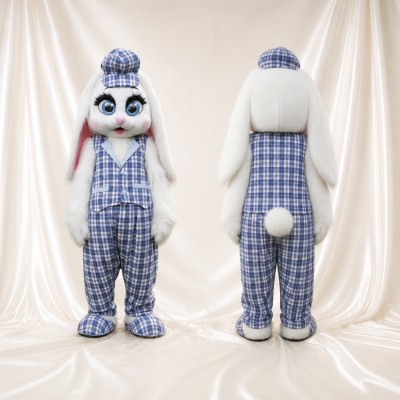 Rabbit Mascot Costume Full Body for Adults School Events