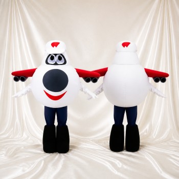Airplane Mascot Costume Full Body for Adults Promotions
