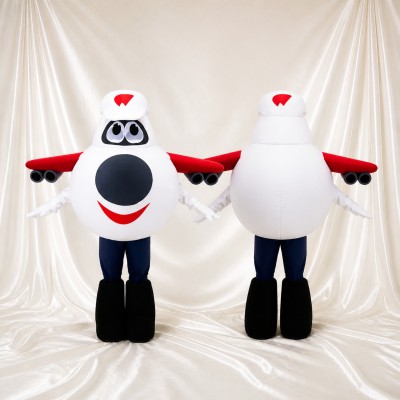 Airplane Mascot Costume Full Body for Adults Promotions