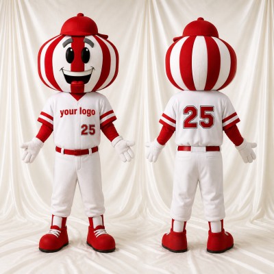 Baseball Character Mascot Costume Full Body for Adults Sports Events