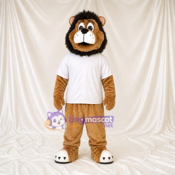 Brown Lion Mascot Costume Full Body for Adults Sports Events