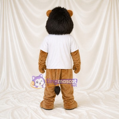 Brown Lion Mascot Costume Full Body for Adults Sports Events