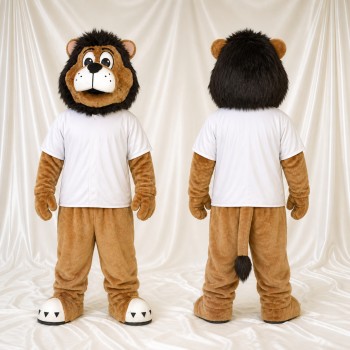 Brown Lion Mascot Costume Full Body for Adults Sports Events