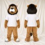 Brown Lion Mascot Costume Full Body for Adults Sports Events