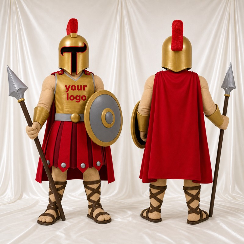 Roman Soldier Mascot Costume Full Body for Adults Stage Events