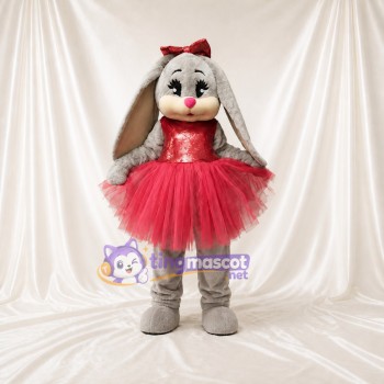 Lapin ballerine Costume de mascotte intégral pour adultes Événements de Danse