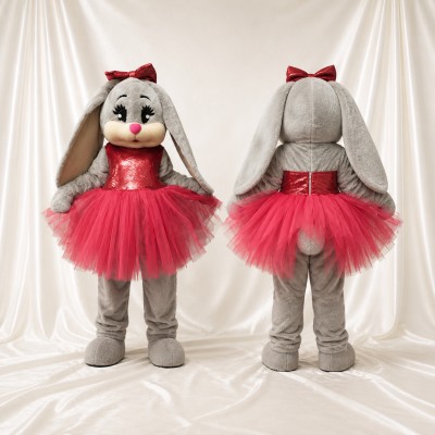 Lapin ballerine Costume de mascotte intégral pour adultes Événements de Danse
