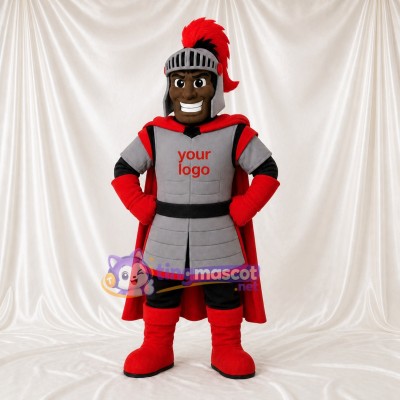 Gray Roman Soldier Mascot Costume Full Body for Adults Stage Events
