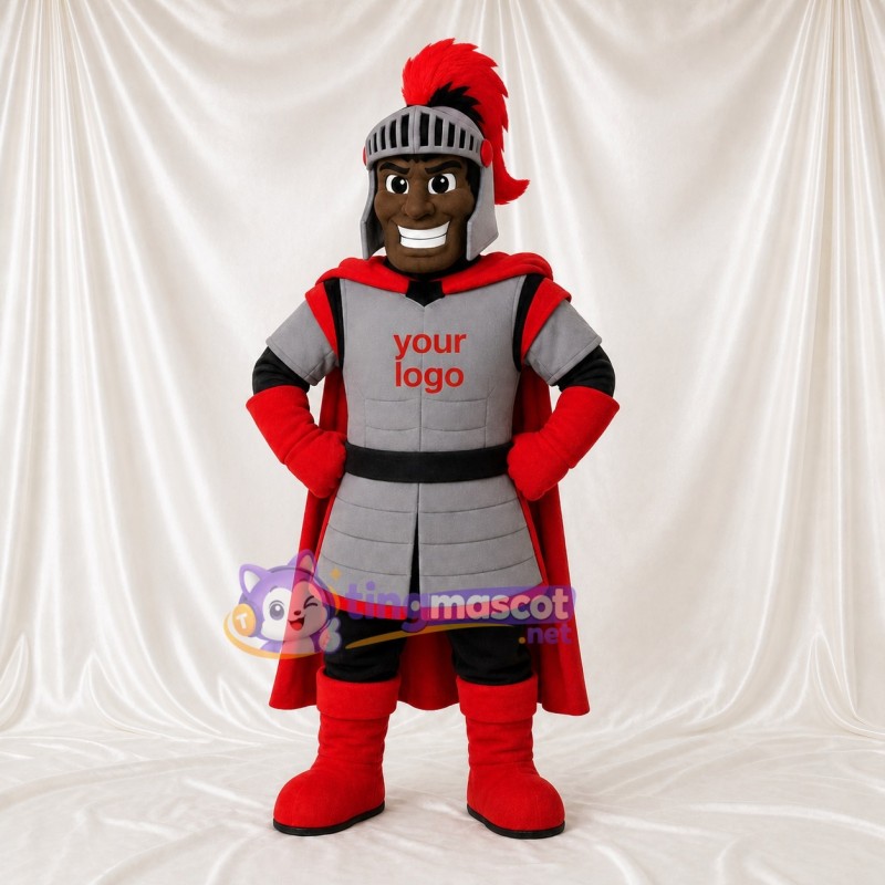 Gray Roman Soldier Mascot Costume Full Body for Adults Stage Events