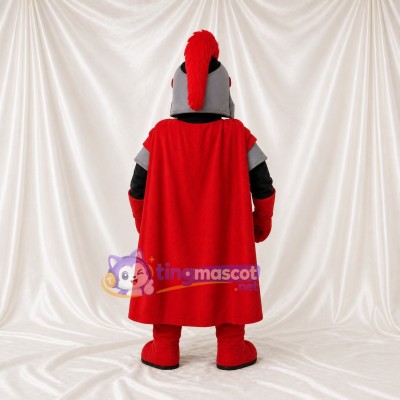 Gray Roman Soldier Mascot Costume Full Body for Adults Stage Events