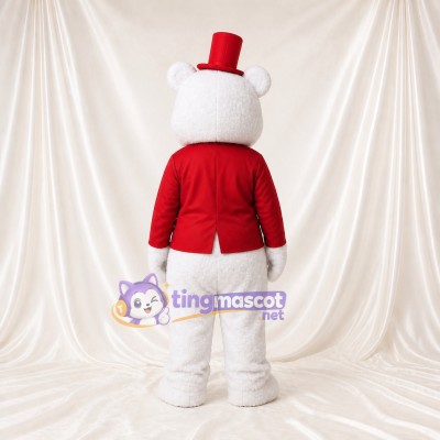 Polar Bear Mascot Costume Full Body for Adults Stage Events