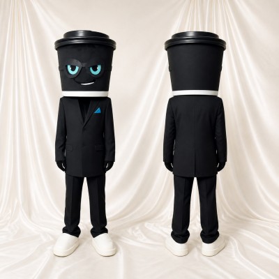 Coffee Cup Mascot Costume Full Body for Adults Promotions