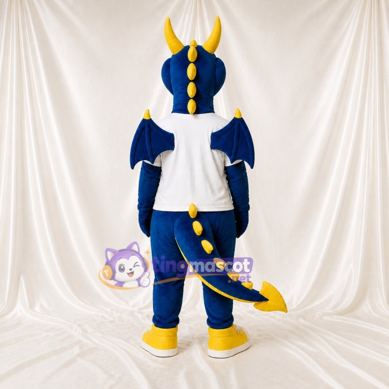 Long Dragon Cornu Costume de mascotte intégral pour adultes Événements sportifs